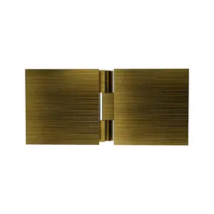 Brixwell C-GTGA-AB Adjustable Square Glass To Glass Mount Clip Antique Brass Finish