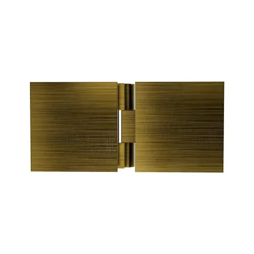 Adjustable Square Glass To Glass Mount Clip Antique Brass Finish