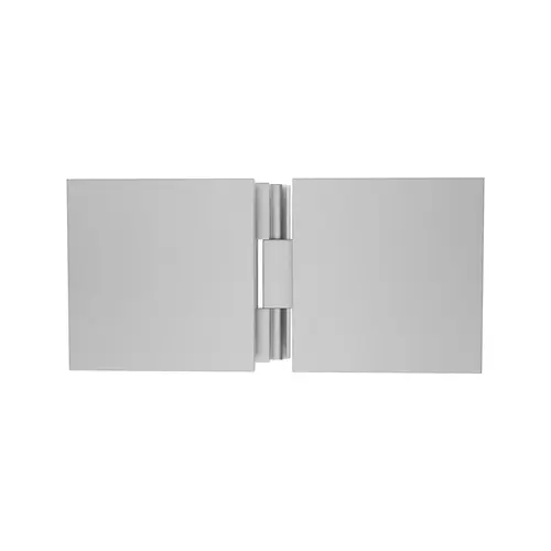 Adjustable Square Glass To Glass Mount Clip Satin Finish