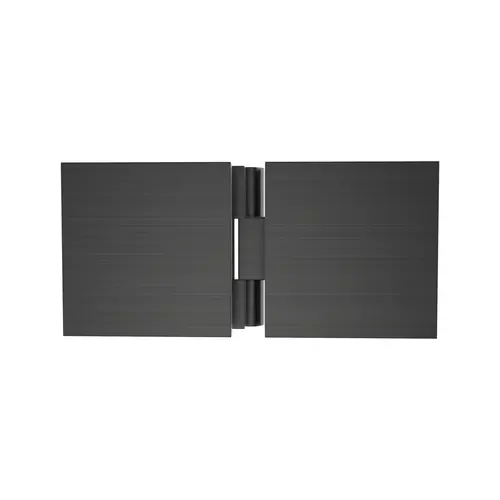 Adjustable Square Glass To Glass Mount Clip Brushed Pewter Finish