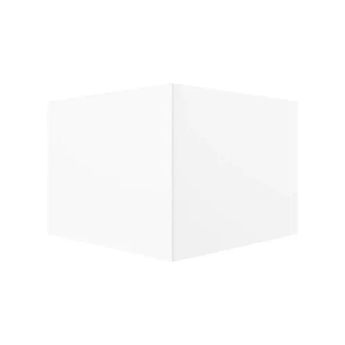 Square Corners Glass to Glass Clip 90 Degrees White Finish