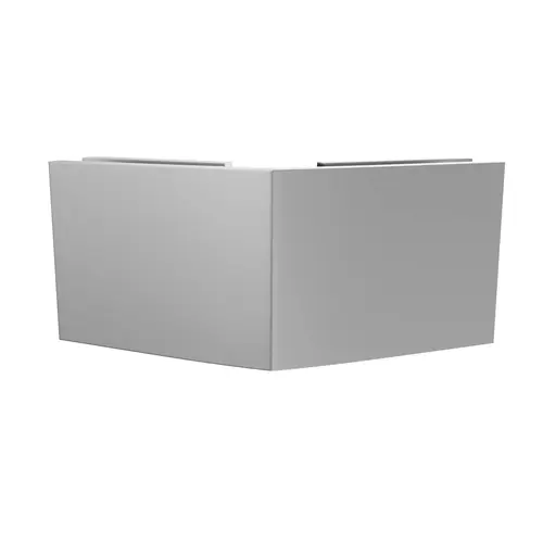 Square Glass to Glass Clip 135 Degrees Satin Finish