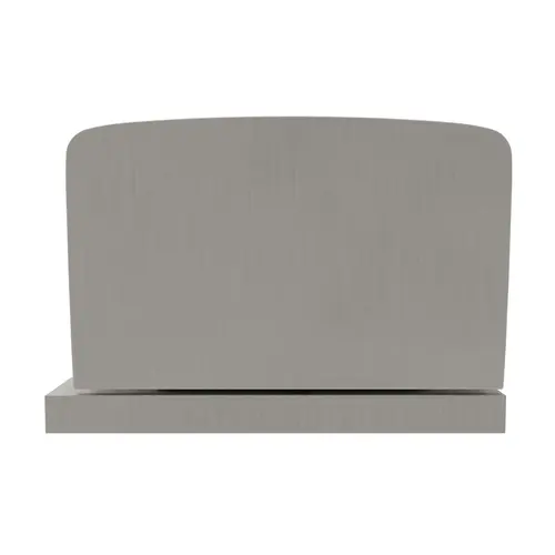 Adjustable Glass To Wall Mount Shower Door Pivot Hinge With Reversible L Bracket 5/16" and 3/8" Glass Compatibility Brushed Nickel Finish