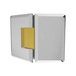 Polished Chrome with Brass Accents