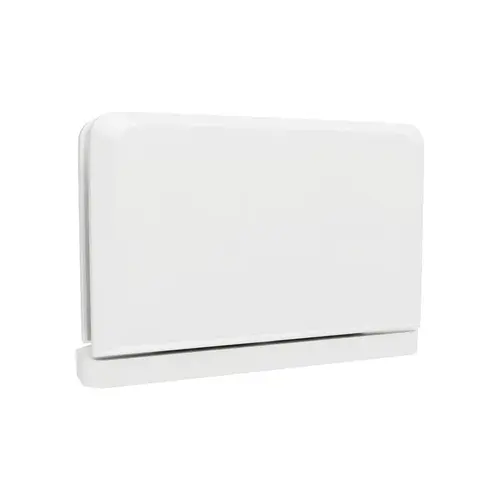 Adjustable Pivot Top Or Bottom Mount Hinge Glass To Curb Mount 3/8" and 1/2" Glass Thickness White Finish Adjustable Pivot Top Or Bottom Mount Hinge Glass To Curb Mount 3/8" and 1/2" Glass Thickness White Finish