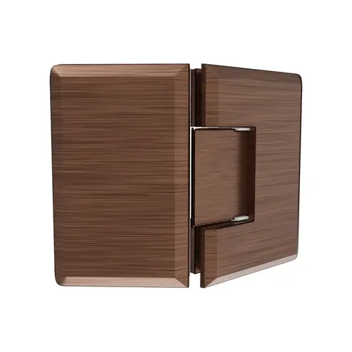 Adjustable Glass To Glass Mount Shower Door Hinge 135 Degrees Antique Copper Finish Adjustable Glass To Glass Mount Shower Door Hinge 135 Degrees Antique Copper Finish
