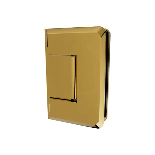 Adjustable Glass To Wall Mount Shower Door Hinge 3/8" and 1/2" Glass Thickness With Offset Back Plate Type Lifetime Brass Finish Adjustable Glass To Wall Mount Shower Door Hinge 3/8" and 1/2" Glass Thickness With Offset Back Plate Type Lifetime Brass Finish