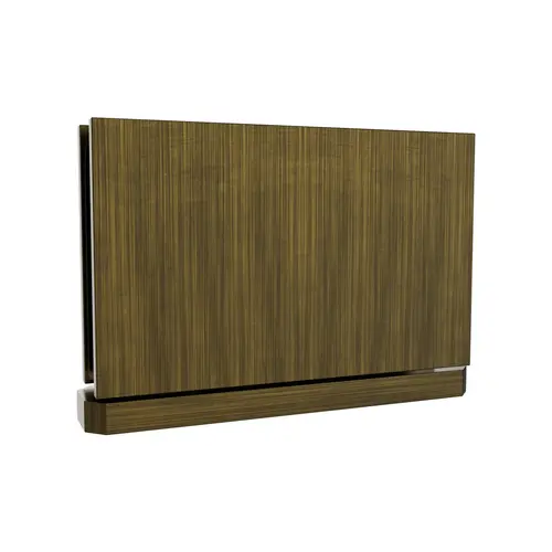 Adjustable Glass To Curb Mount Shower Door Pivot Hinge Bottom 3/8" and 1/2" Glass Thickness Antique Brass Finish