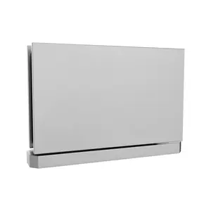 Brixwell H-PIVGTCA-SA Adjustable Glass To Curb Mount Shower Door Pivot Hinge Bottom 3/8" and 1/2" Glass Thickness Satin Finish