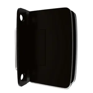 Brixwell H-VGTWA-FP-OB Adjustable Glass To Wall Mount Shower Door Hinge With Full Back Plate Type 3/8" and 1/2" Glazing Thickness Oil Rubbed Bronze Finish