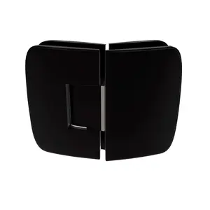 Brixwell H-V135GTGA-OB Adjustable Glass To Glass Mount Shower Door Hinge 135 Degrees 3/8" and 1/2" Glazing Thickness Oil Rubbed Bronze Finish