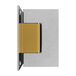 Polished Chrome with Brass Accents