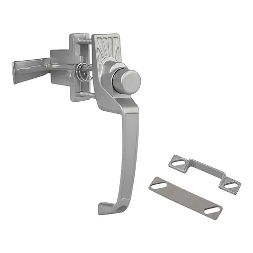Push Button Latch Set Aluminum Finish Push Button Latch Set Aluminum Finish