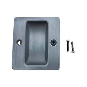 Better Home Products 419ORB Sliding Door Passage Lock With Pull Brass Material 2-3/4" Height Oil Rubbed Bronze