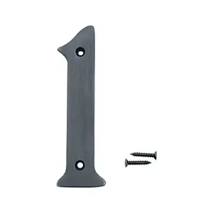 Better Home Products 481ORB Solid Brass House Number 1 Oil Rubbed Bronze 4" Height