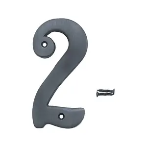 Better Home Products 482ORB Solid Brass House Number 2 Oil Rubbed Bronze 4" Height