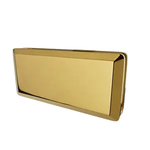 Brixwell C-P180-LB Glass to Glass Clip 180 Degrees 2" Height Lifetime Brass Finish