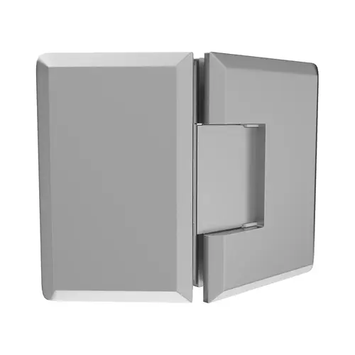 Adjustable Glass To Glass Mount Hinge 135 Degrees 3/8" and 1/2" Glazing Thickness Satin Finish
