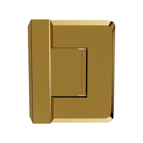Glass To Glass Mount Shower Door Hinge 90 Degrees 3/8" and 1/2" Glass Thickness Lifetime Brass Finish Glass To Glass Mount Shower Door Hinge 90 Degrees 3/8" and 1/2" Glass Thickness Lifetime Brass Finish