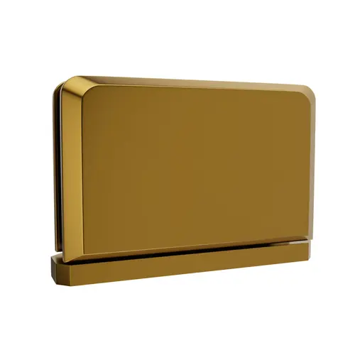 Glass To Curb Mount Beveled Pivot Hinge 3/8" and 1/2" Glass Thickness Bottom Type 24K Gold Finish Glass To Curb Mount Beveled Pivot Hinge 3/8" and 1/2" Glass Thickness Bottom Type 24K Gold Finish