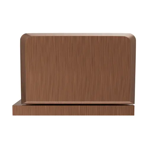 Glass To Wall Shower Door Pivot Hinge 3/8" and 1/2" Glass Thickness With Reversible L Bracket Type Antique Copper Finish