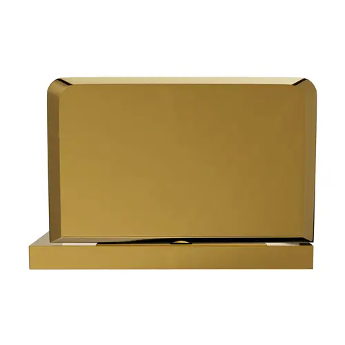 Glass To Wall Shower Door Pivot Hinge 3/8" and 1/2" Glass Thickness With Reversible L Bracket Type Lifetime Brass Finish Glass To Wall Shower Door Pivot Hinge 3/8" and 1/2" Glass Thickness With Reversible L Bracket Type Lifetime Brass Finish