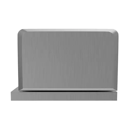 Glass To Wall Shower Door Pivot Hinge 3/8" and 1/2" Glass Thickness With Reversible L Bracket Type Satin Chrome Finish