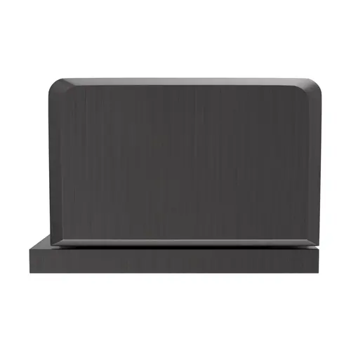 Glass To Wall Shower Door Pivot Hinge 3/8" and 1/2" Glass Thickness With Reversible L Bracket Type Brushed Pewter Finish