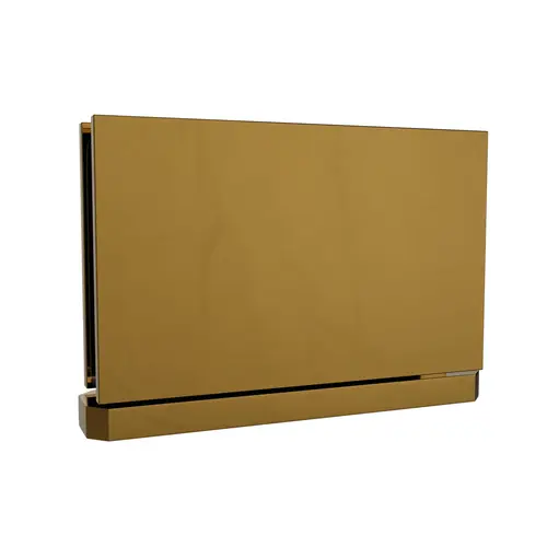 Top Or Bottom Mount Shower Door Hinge Glass To Curb Mount 3/8" and 1/2" Glass Thickness 24K Gold Finish