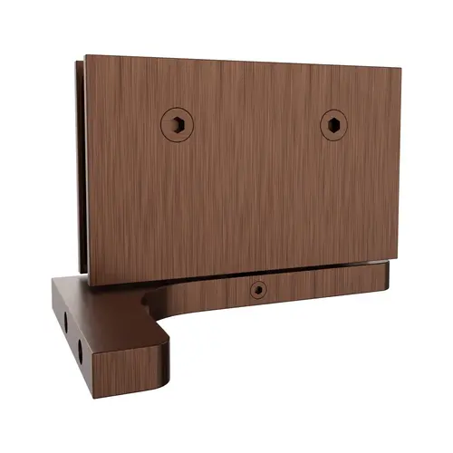 Glass To Wall Mount Shower Door Hinge With Reversible L Bracket 3/8" and 1/2" Glass Thickness Antique Copper Finish Glass To Wall Mount Shower Door Hinge With Reversible L Bracket 3/8" and 1/2" Glass Thickness Antique Copper Finish