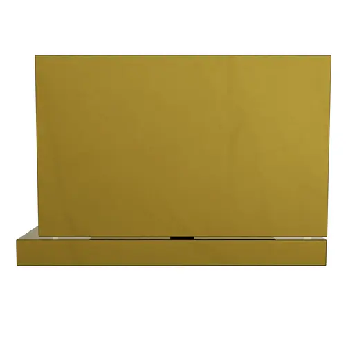 Glass To Wall Mount Shower Door Hinge With Reversible L Bracket And 5 Degrees Pin 3/8" and 1/2" Glass Thickness Polished Brass Finish