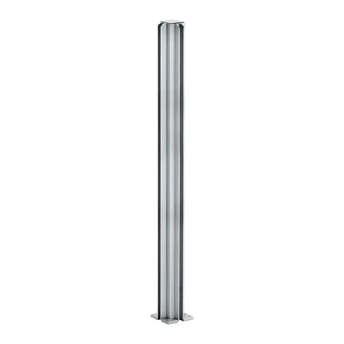 Brixwell PPSQCR24A Aluminum 24" Partition Posts 90 Degree Corner ...