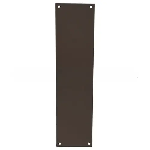 4" x 16" Square Corner Push Plate Oil Rubbed Bronze Finish 4" x 16" Square Corner Push Plate Oil Rubbed Bronze Finish