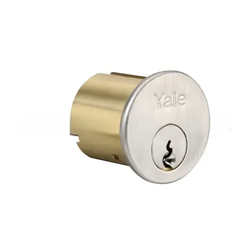 1109-GAXKP4626 6 Pin Standard Rim Cylinder with GA Keyway with Collar US26D (626) Satin Chrome Finish 1109-GAXKP4626 6 Pin Standard Rim Cylinder with GA Keyway with Collar US26D (626) Satin Chrome Finish