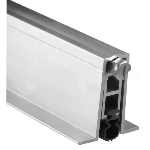 32" Full Mortise Automatic Door Bottom with PemkoPrene Mill Finish Aluminum Finish