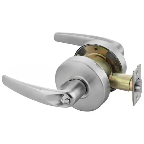 Office Entry Monroe Lever Grade 2 Cylindrical Lock with Schlage C Keyway Satin Chrome Finish Office Entry Monroe Lever Grade 2 Cylindrical Lock with Schlage C Keyway Satin Chrome Finish