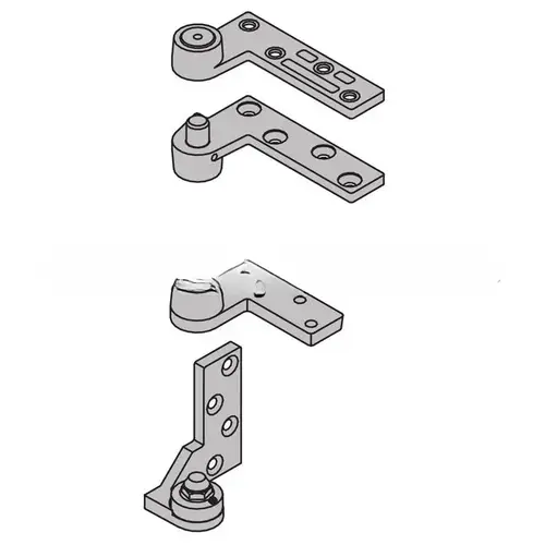 Left Hand 3/4" Offset Pivot Set 200 Pound Black Finish