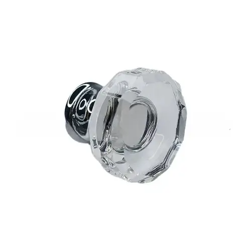 Lowell 1-3/8" Crystal Cabinet Knob Bright Chrome Finish Lowell 1-3/8" Crystal Cabinet Knob Bright Chrome Finish