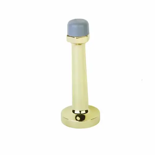 3" Door Stop, Bright Brass Finish 3" Door Stop, Bright Brass Finish
