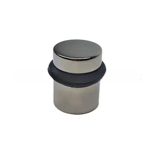 1-1/2" Cylinder Floor Bumper, Bright Nickel Finish 1-1/2" Cylinder Floor Bumper, Bright Nickel Finish