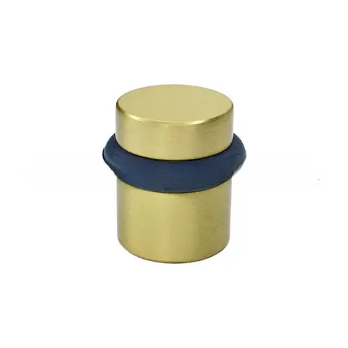 1-1/2" Cylinder Floor Bumper, Satin Brass Finish 1-1/2" Cylinder Floor Bumper, Satin Brass Finish