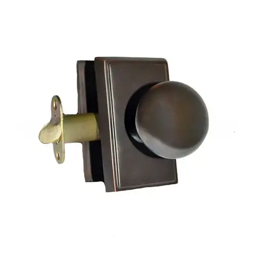 Providence Knob Passage With Rectangular Rose Oil Rubbed Bronze Finish Providence Knob Passage With Rectangular Rose Oil Rubbed Bronze Finish