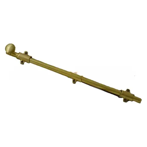 18" Surface Bolt with 3 Strikes French Antique Brass Finish 18" Surface Bolt with 3 Strikes French Antique Brass Finish