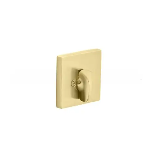 Square Single Sided Deadbolt Satin Brass Finish Square Single Sided Deadbolt Satin Brass Finish