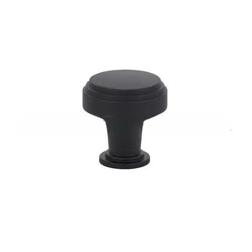 Newport 1-1/4" Cabinet Knob Flat Black Finish Newport 1-1/4" Cabinet Knob Flat Black Finish