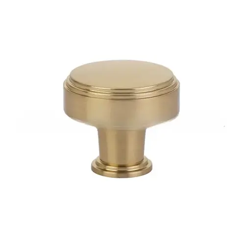 Newport 1-5/8" Cabinet Knob Satin Brass Finish Newport 1-5/8" Cabinet Knob Satin Brass Finish