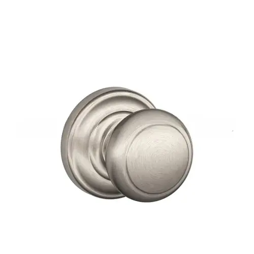 Andover Knob with Camelot Rose Half Dummy Satin Nickel Finish Andover Knob with Camelot Rose Half Dummy Satin Nickel Finish