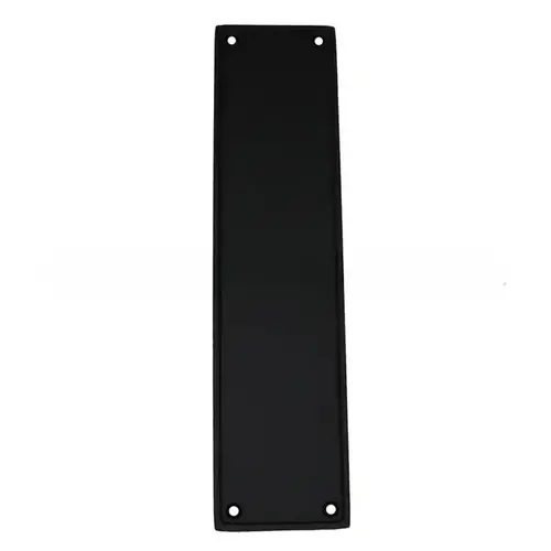 Modern Push Plate Flat Black Finish Modern Push Plate Flat Black Finish
