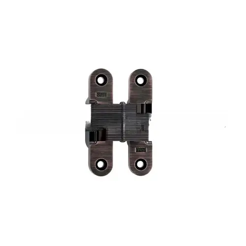 1" x 4-5/8" Medium Duty Invisible Hinge for 1-3/8" Doors Lacquered Oil Rubbed Bronze Finish