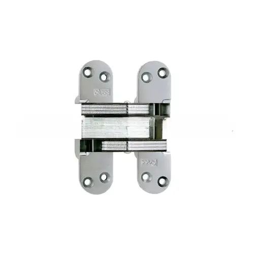 1-3/8" x 5-1/2" Heavy Duty Invisible Hinge for 2" Doors Satin Chrome Finish
